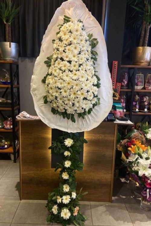 BEYAZ GERBERA ÇELENK