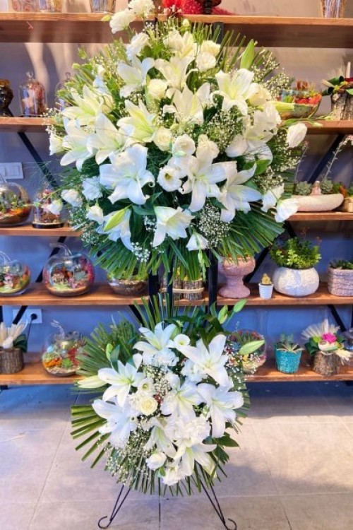 LİLYUM BEYAZ GÜL FERFORJE